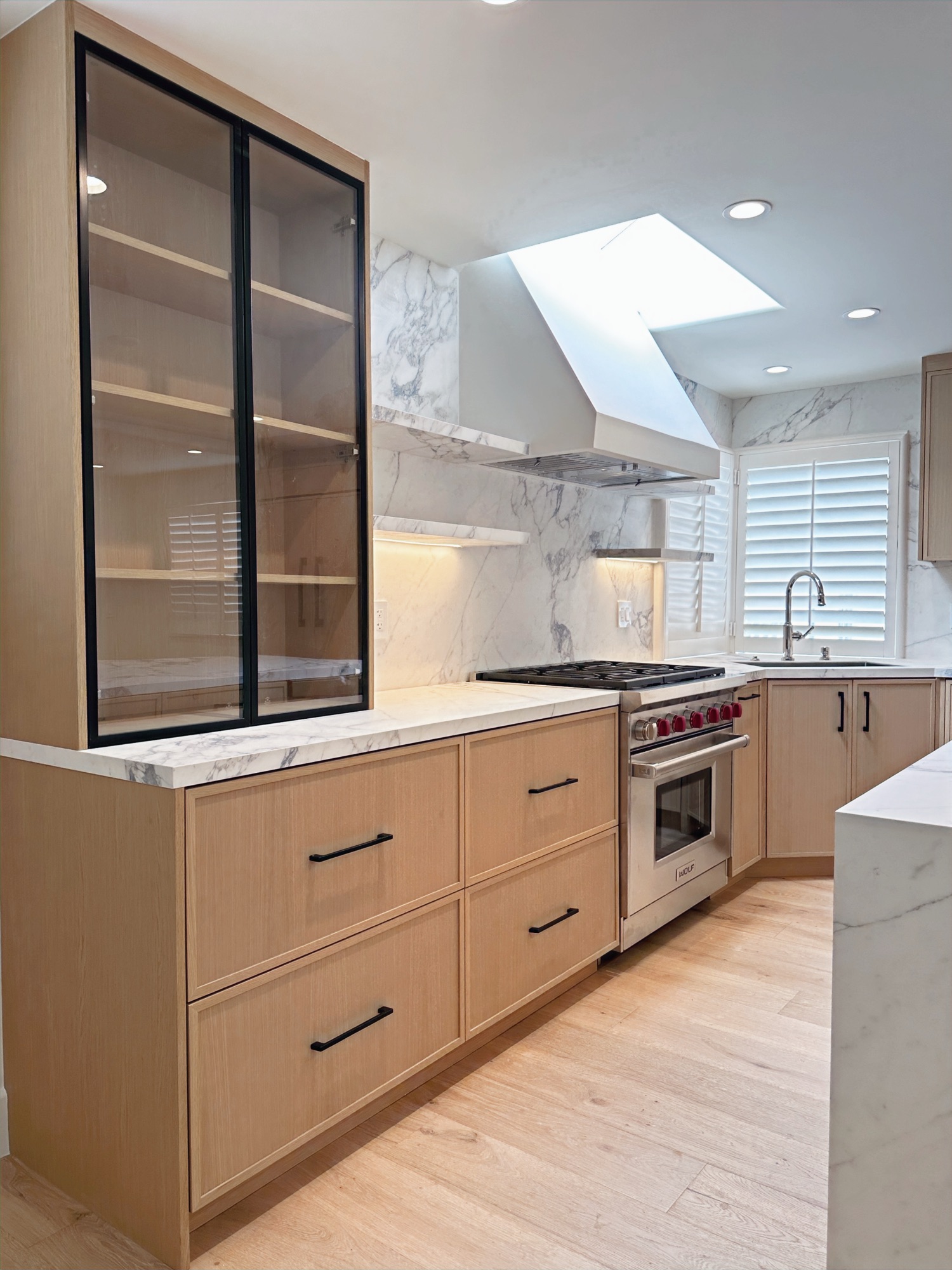 Walnut wardrobe interior — Wood Works LA